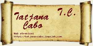 Tatjana Cabo vizit kartica